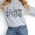 Badgers Hand Letter DTF Transfer - Merch Girls