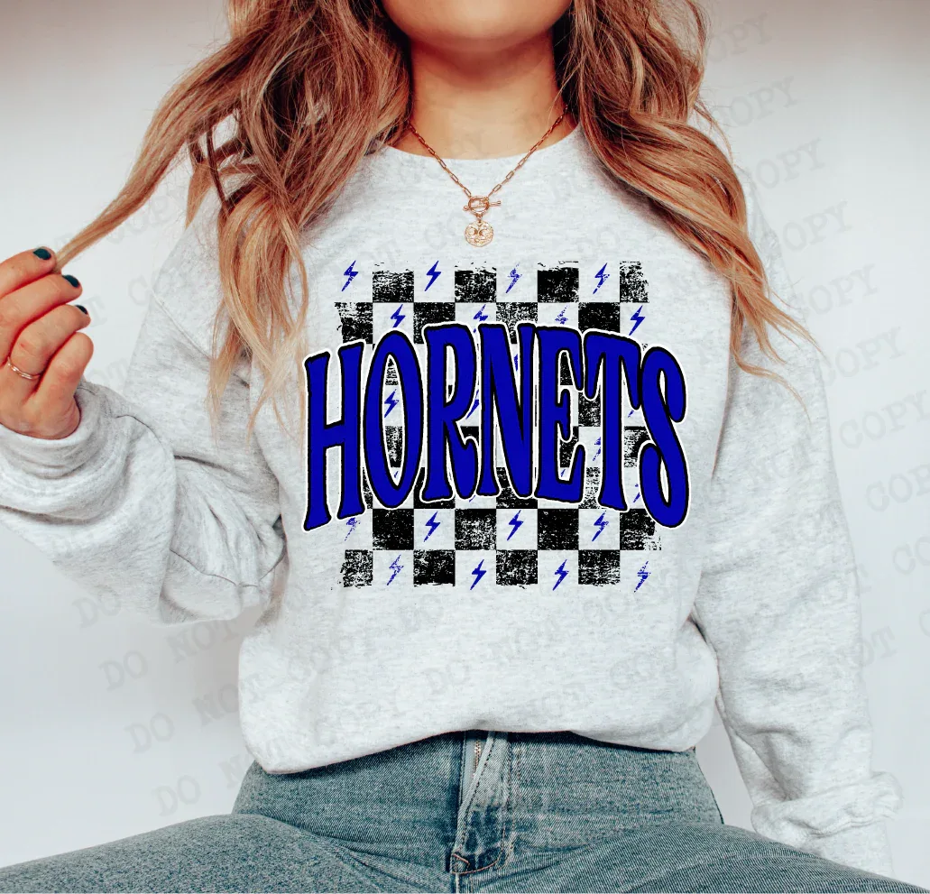Hornets Blue DTF Transfer - Merch Girls