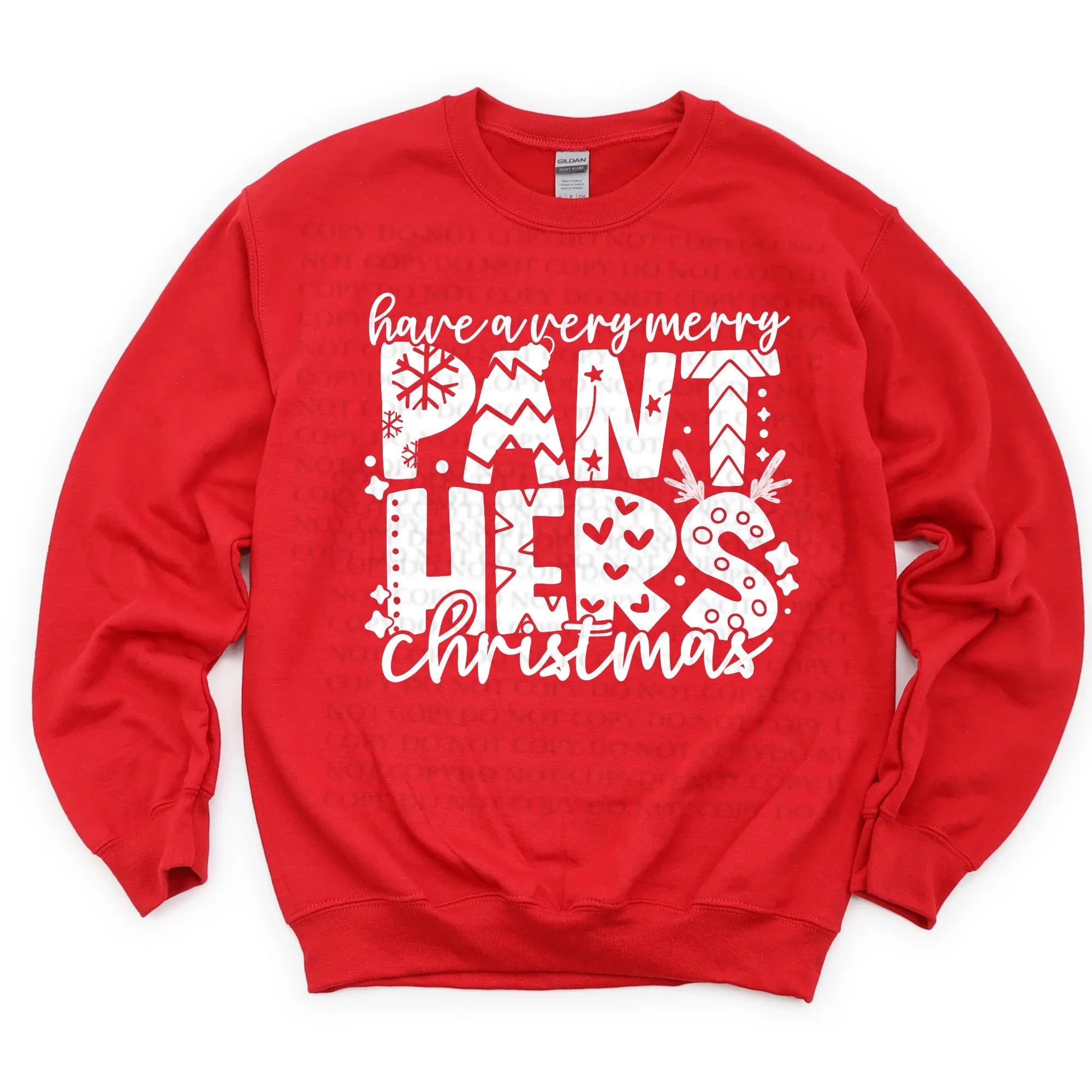 Very Merry Panthers DTF Transfer - Merch Girls