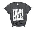 Thunder Retro Wave Distressed DTF Transfer - Merch Girls