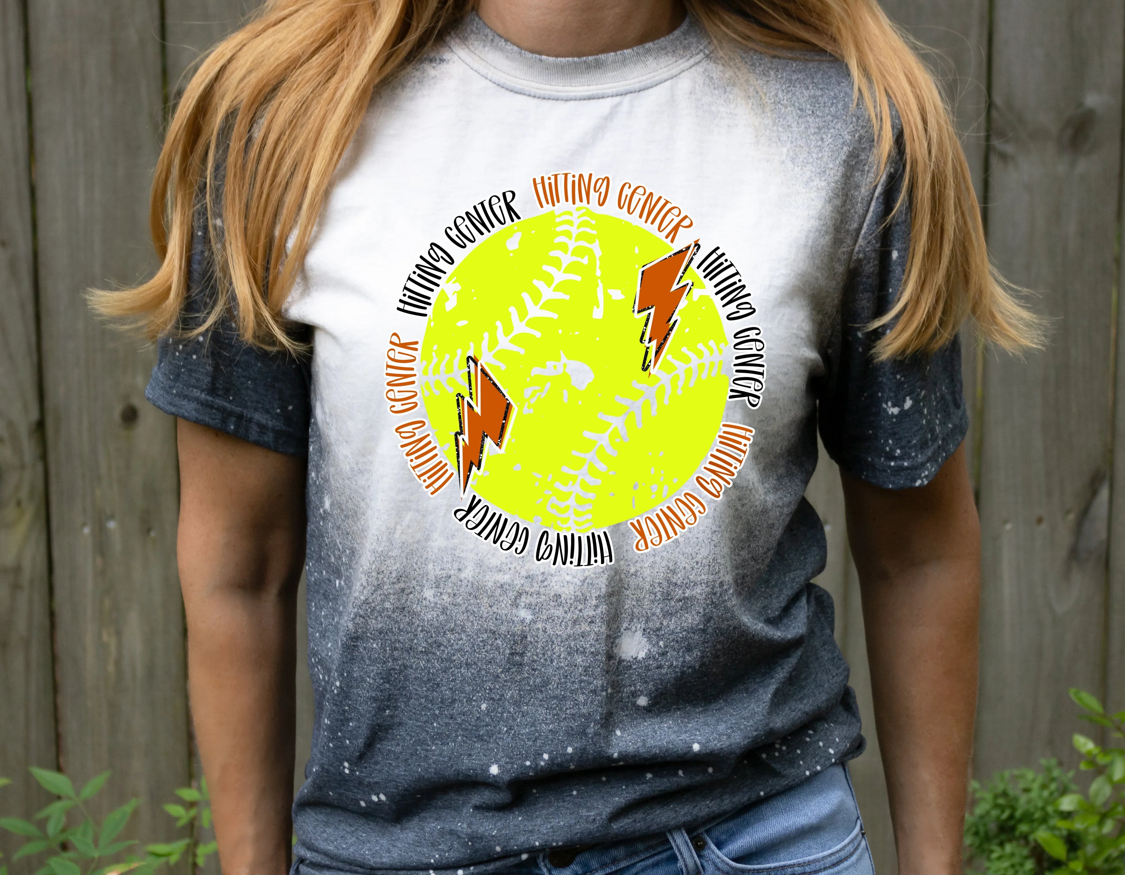 Hitting Center Seeing Double Graphic Tee - Merch Girls
