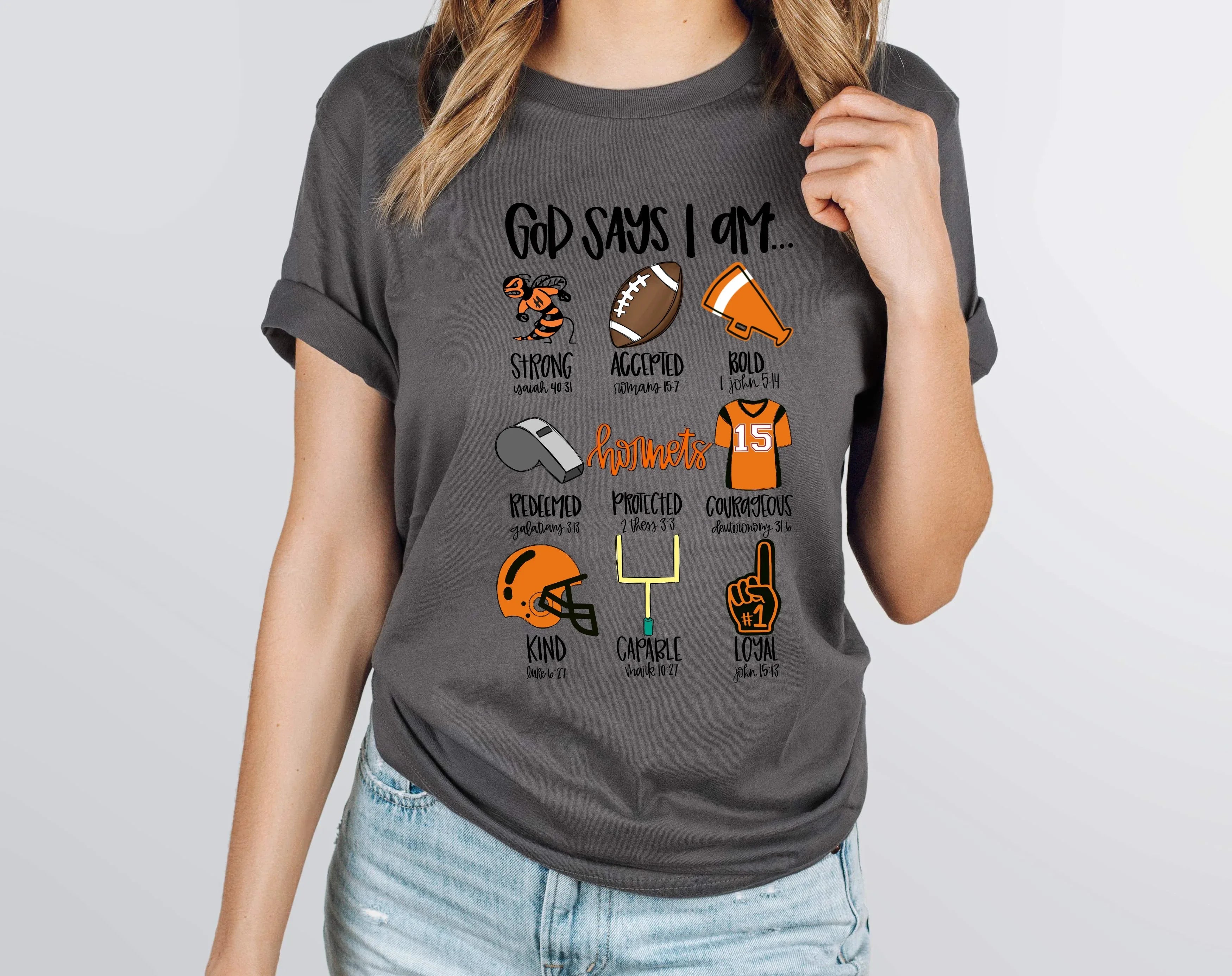 God Says I Am Hornets DTF Transfer - Merch Girls