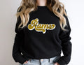 Rams Old Gold/White Vintage Retro Shadow Distressed DTF Transfer - Merch Girls
