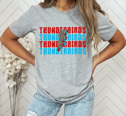 Thunderbids Lightning Bolt Graphic Tee