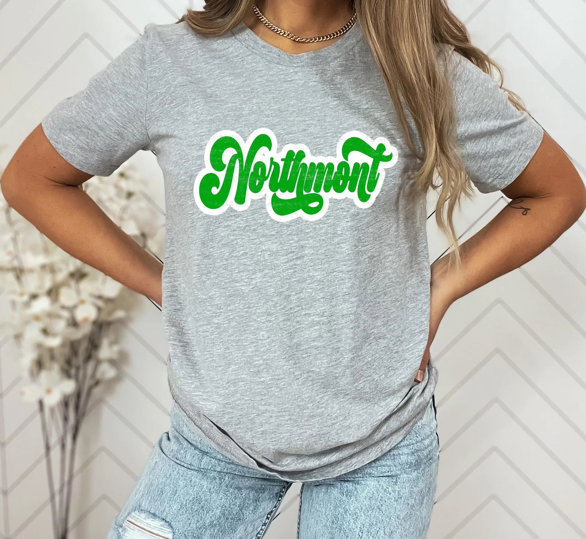 Northmont Vintage Retro Shadow Distressed DTF Transfer - Merch Girls