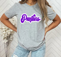 Panthers Vintage Retro Shadow Distressed DTF Transfer - Merch Girls