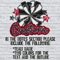 Custom Sequin Cheer Mascot Design Mockup- No Physical Item! - Merch Girls