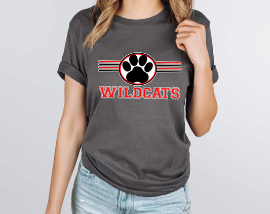 Wildcats red and black DTF Transfer