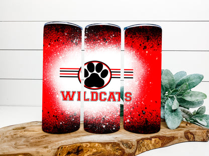 Wildcats  Completed 20oz Skinny Tumbler