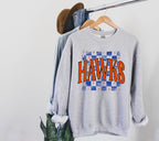 Hawks Retro Chercked DTF Transfer - Merch Girls