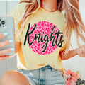 Knights Pink Leopard DTF Transfer - Merch Girls
