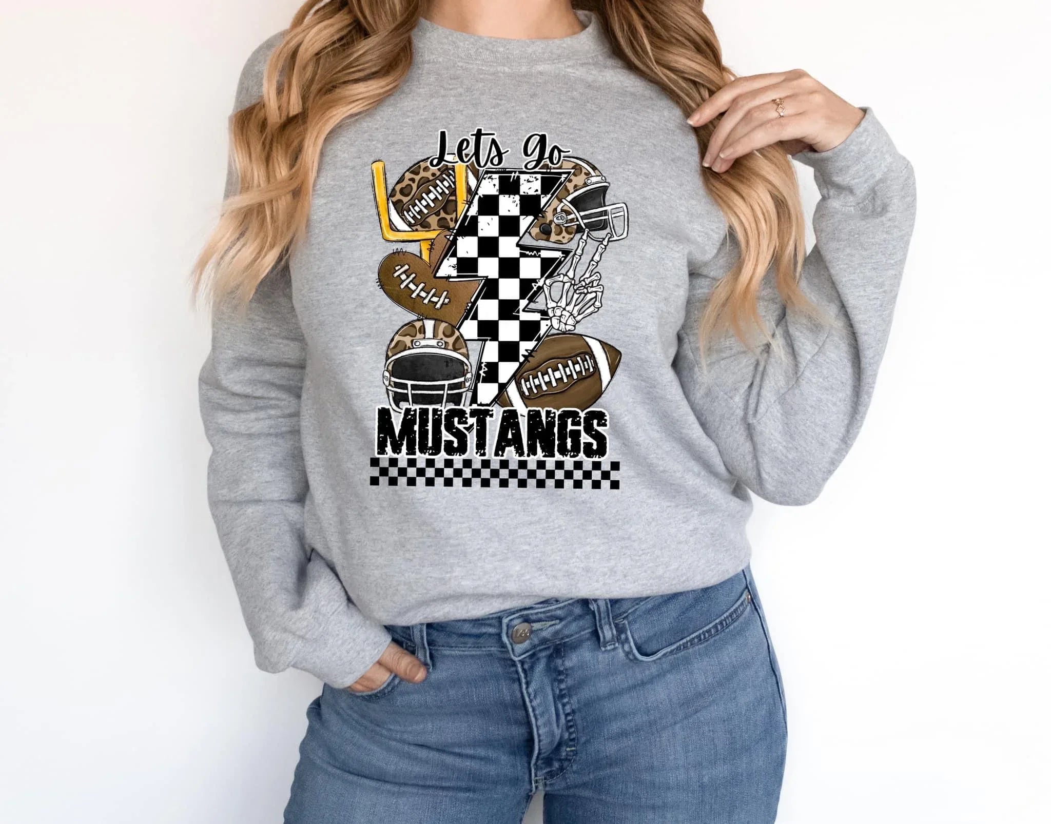 Mustangs Bolt DTF Transfer - Merch Girls