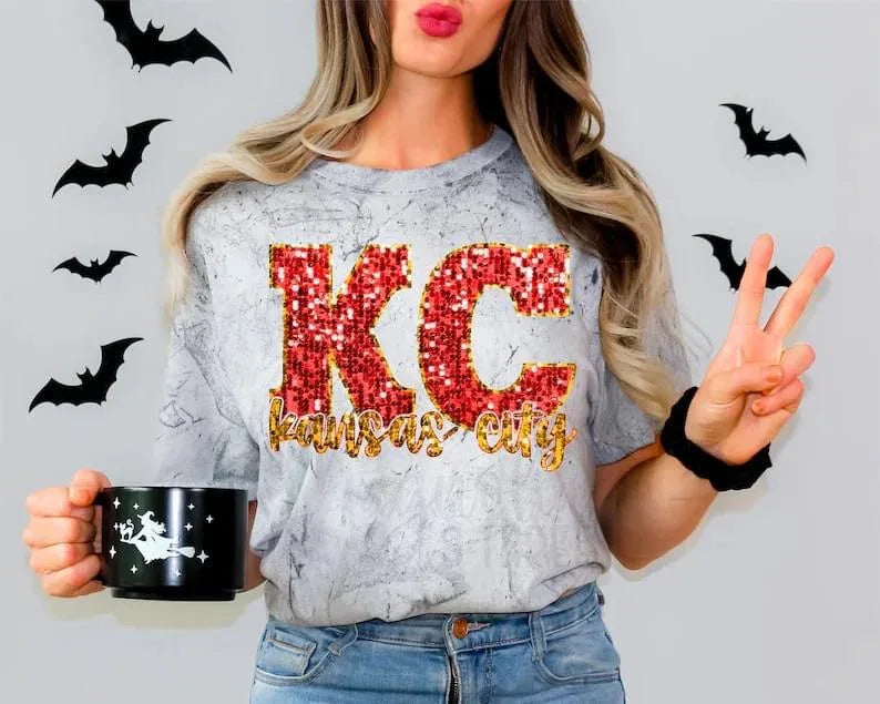 KC sequin Graphic Tee - Merch Girls