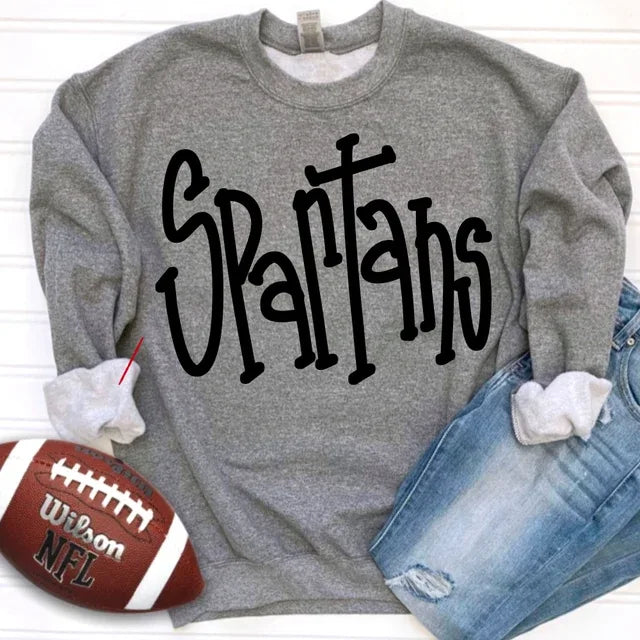Spartans Hand Letter DTF Transfer - Merch Girls