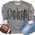 Cardinals Hand Letter DTF Transfer - Merch Girls