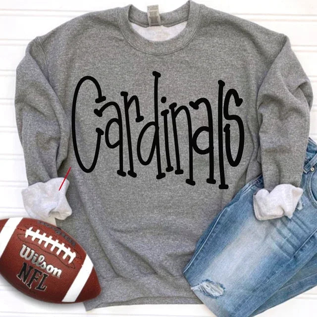 Cardinals Hand Letter DTF Transfer - Merch Girls