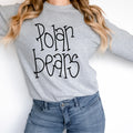 Polar Bears Hand Letter DTF Transfer - Merch Girls