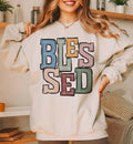 Blessed Boho Varsity Doodle Graphic Tee - Merch Girls