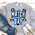 Match Day Blue and Black DTF Transfer - Merch Girls