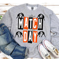 Match Day orange and Black DTF Transfer - Merch Girls