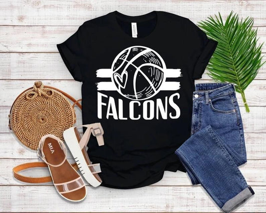 Falcons Basketball DTF Transfer