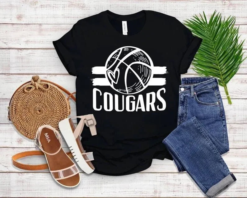 Cougars Basketball DTF Transfer - Merch Girls