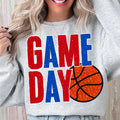 Game Day Basketball Red/Blue DTF Transfer - Merch Girls