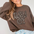 Kansas City Vintage Shadow Outline in Faux Sequin Leopard DTF Transfer - Merch Girls