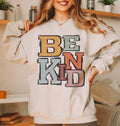 Be Kind Boho Sporty Varsity DTF Transfer - Merch Girls