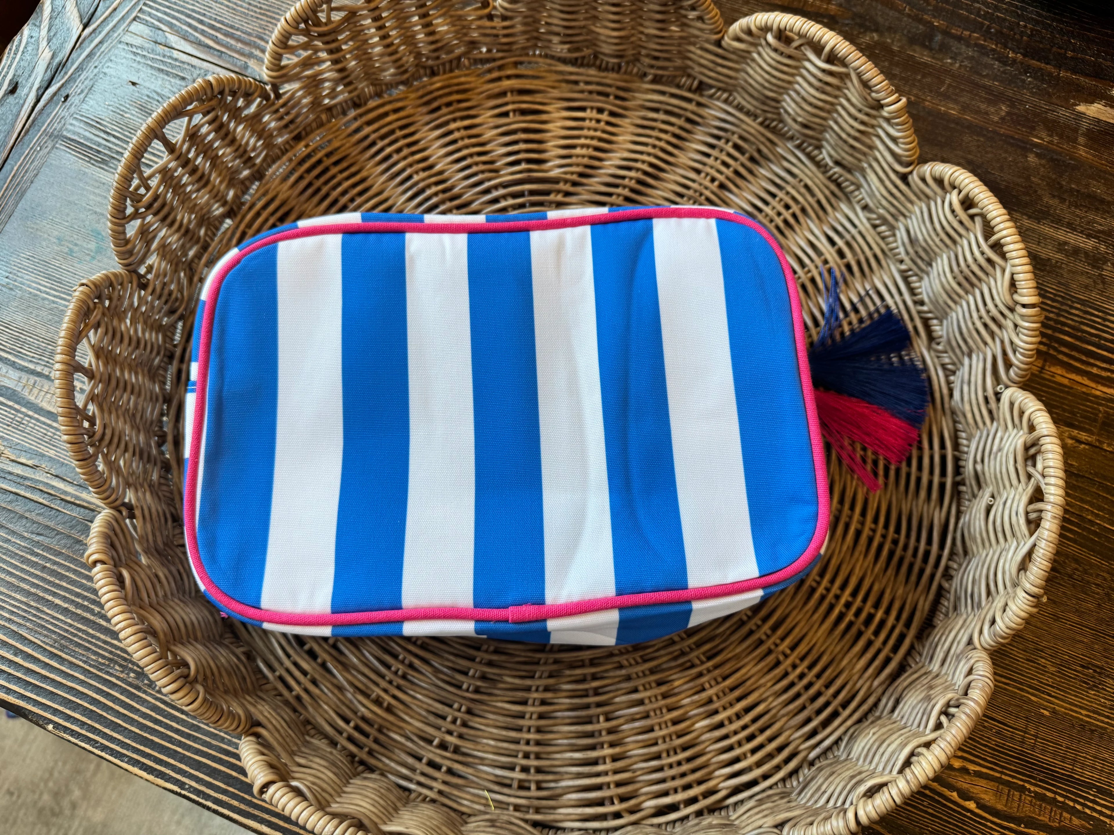 Embroidered Canvas Cabana Bags