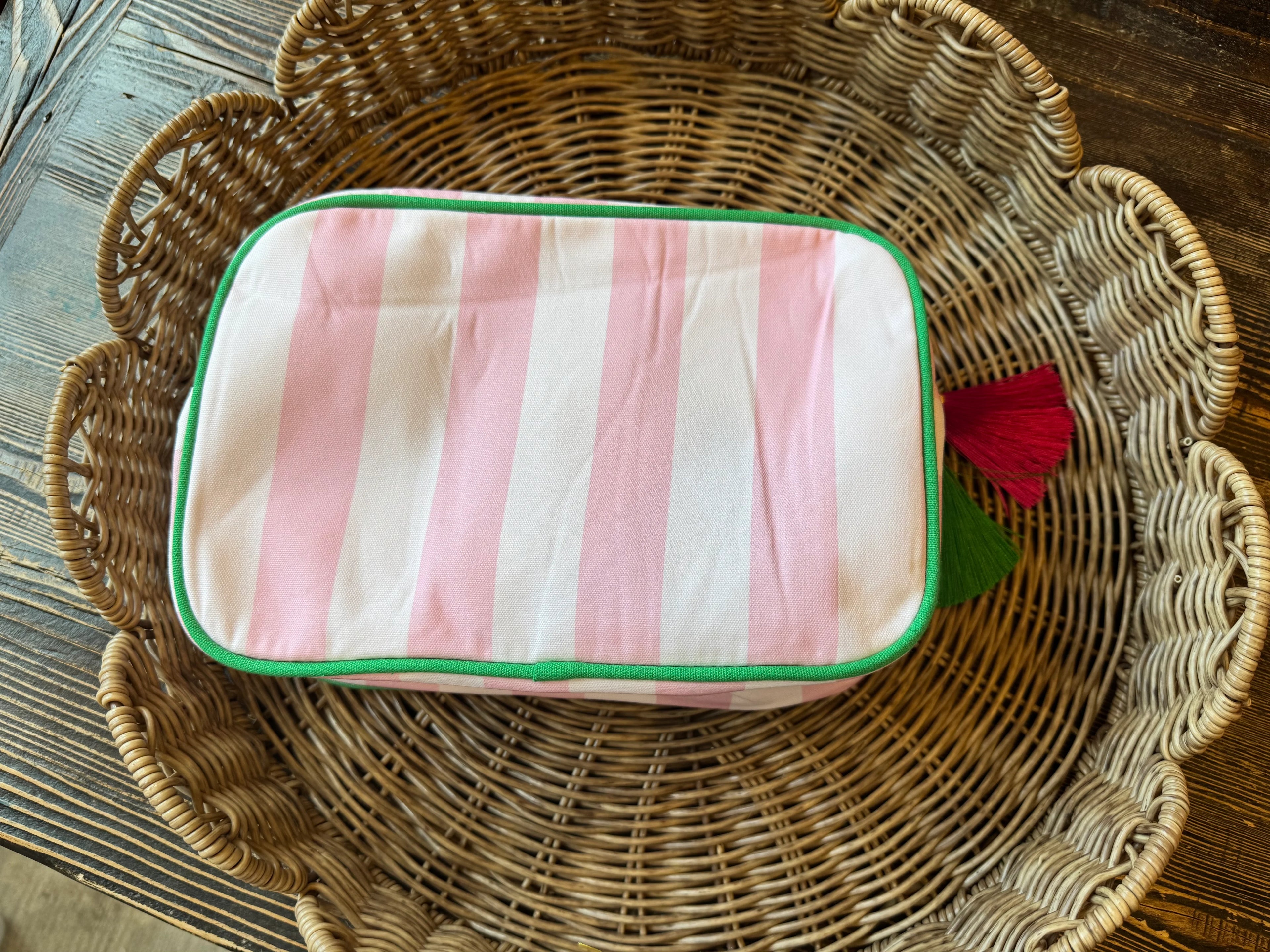 Embroidered Canvas Cabana Bags