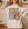 Be Kind Varsity Doodle DTF Transfer - Merch Girls