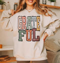 Grateful Boho Varsity Doodle Graphic Tee - Merch Girls