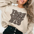 Hornets Vintage Shadow Outline in Faux Sequin Leopard DTF Transfer - Merch Girls