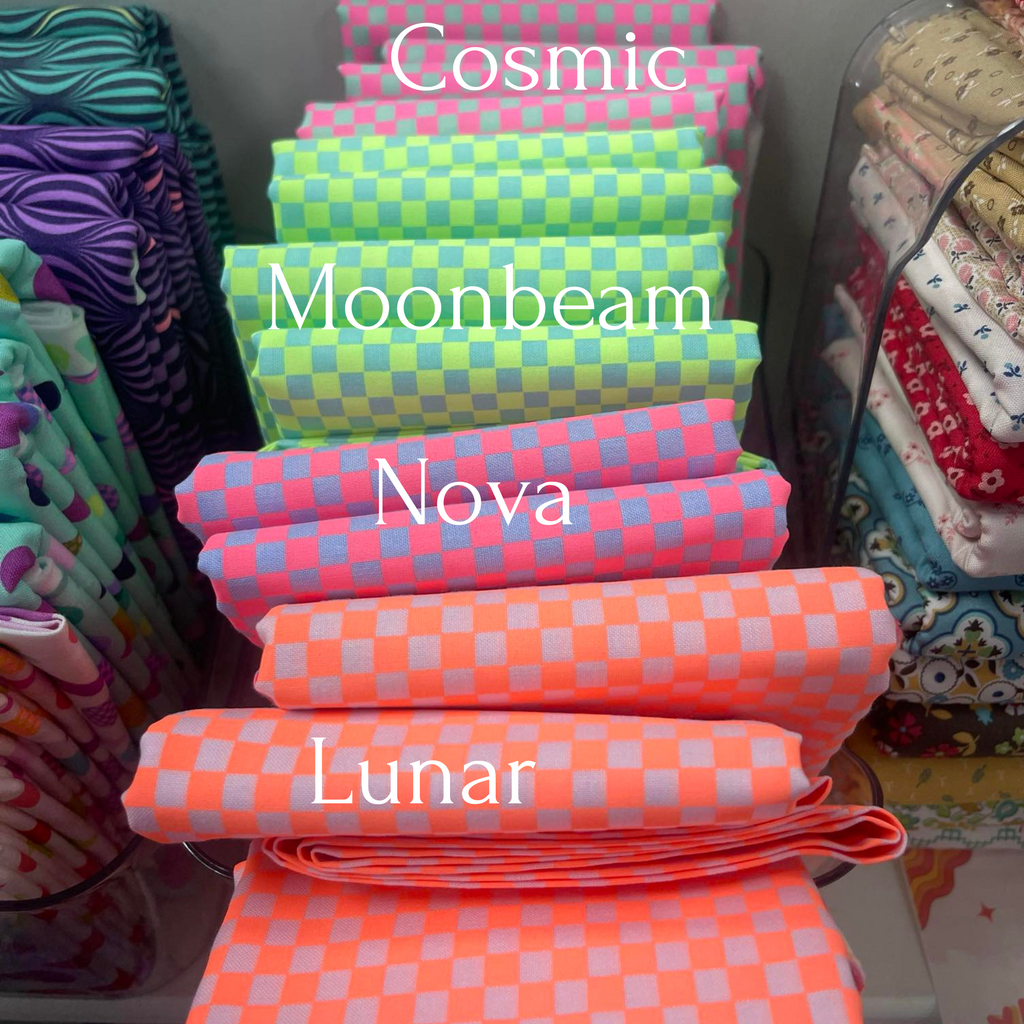 Custom Zig Zag Neon Checkered Ghost Embroidered Tee