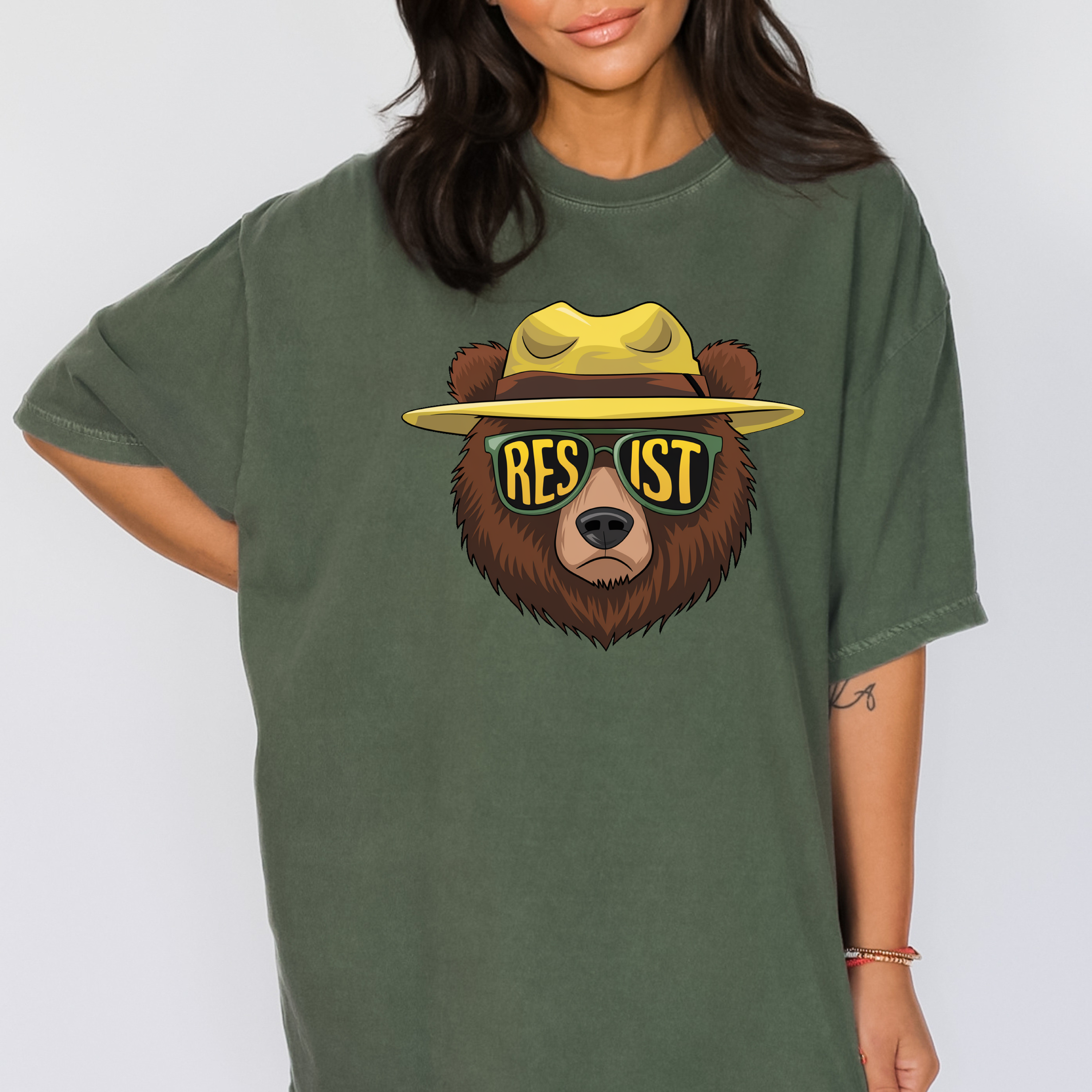 RESIST Bear Graphic Tee