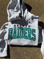 Reagan Raiders Arched Varsity Fabric Applique Embroidered Hoodie