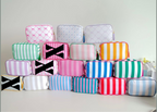 Embroidered Canvas Cabana Bags