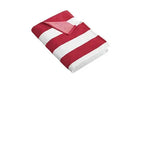 Custom Embroidered Oversized Striped Beach Towels - Merch Girls