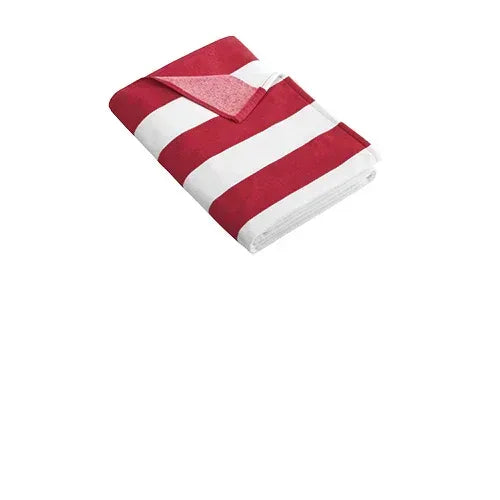 Custom Embroidered Oversized Striped Beach Towels - Merch Girls