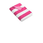 Custom Embroidered Oversized Striped Beach Towels - Merch Girls