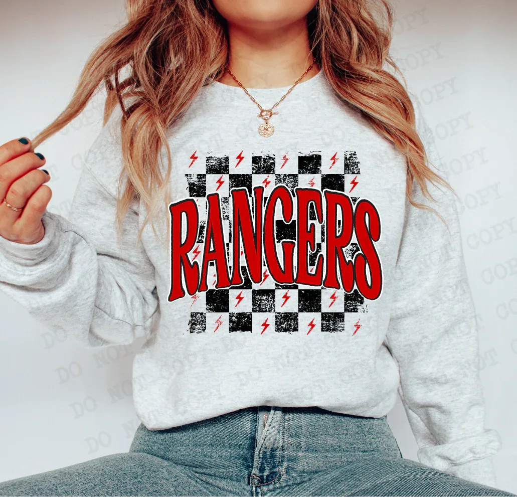 Rangers Red DTF Transfer - Merch Girls