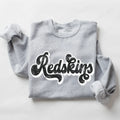Redskins Vintage Black & White Retro Shadow Distressed DTF Transfer - Merch Girls