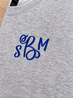 Sassy Swirl Monogram Embroidered Sweatshirt | QUICK SHIP