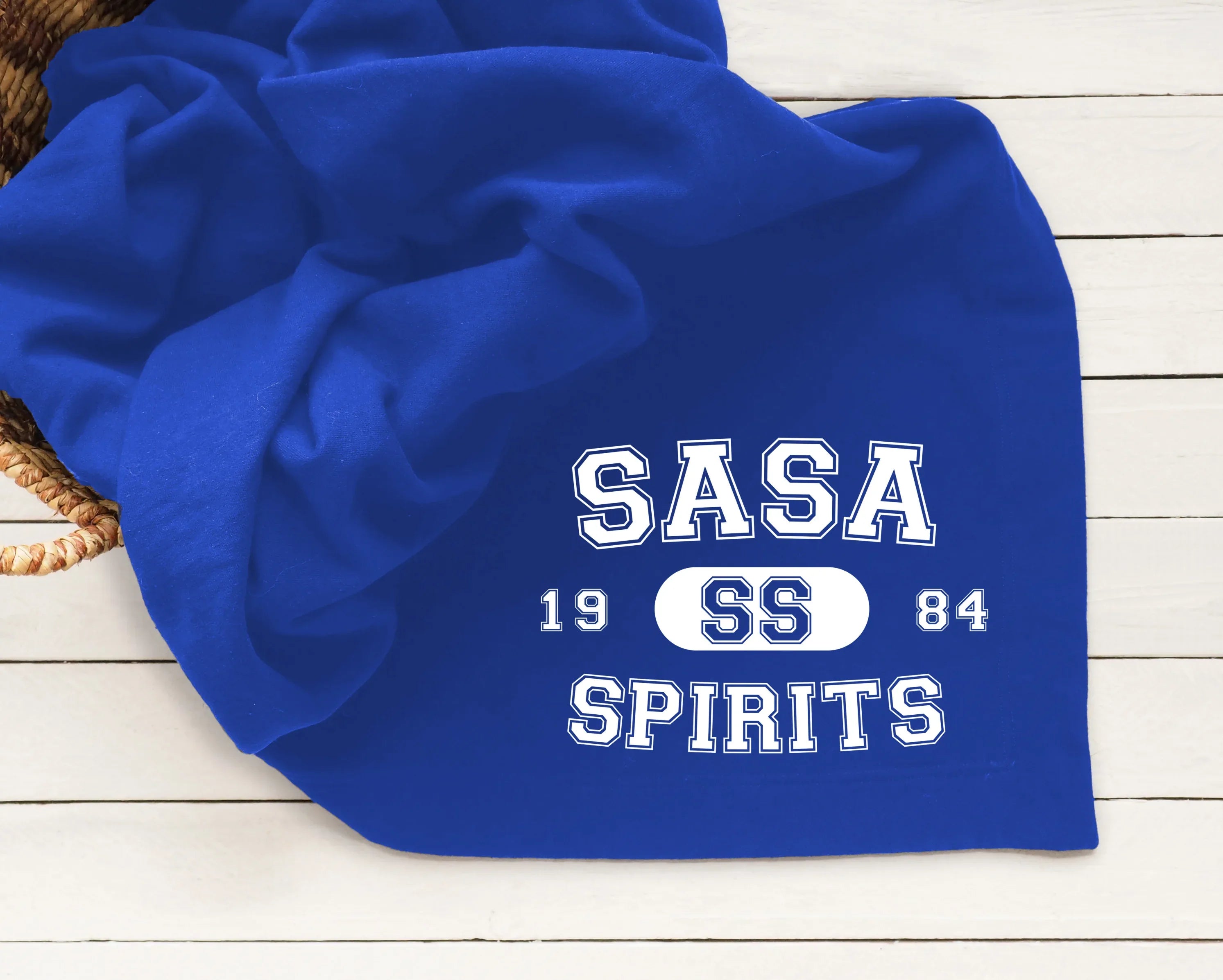 SASA Spirits Varsity Mascot School Established Design DTF Transfer - Merch Girls