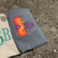 Seahorse Monogram Embroidered Pocket Tee