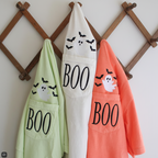Embroidered Ghost Pocket Tee | Cute Halloween Shirt