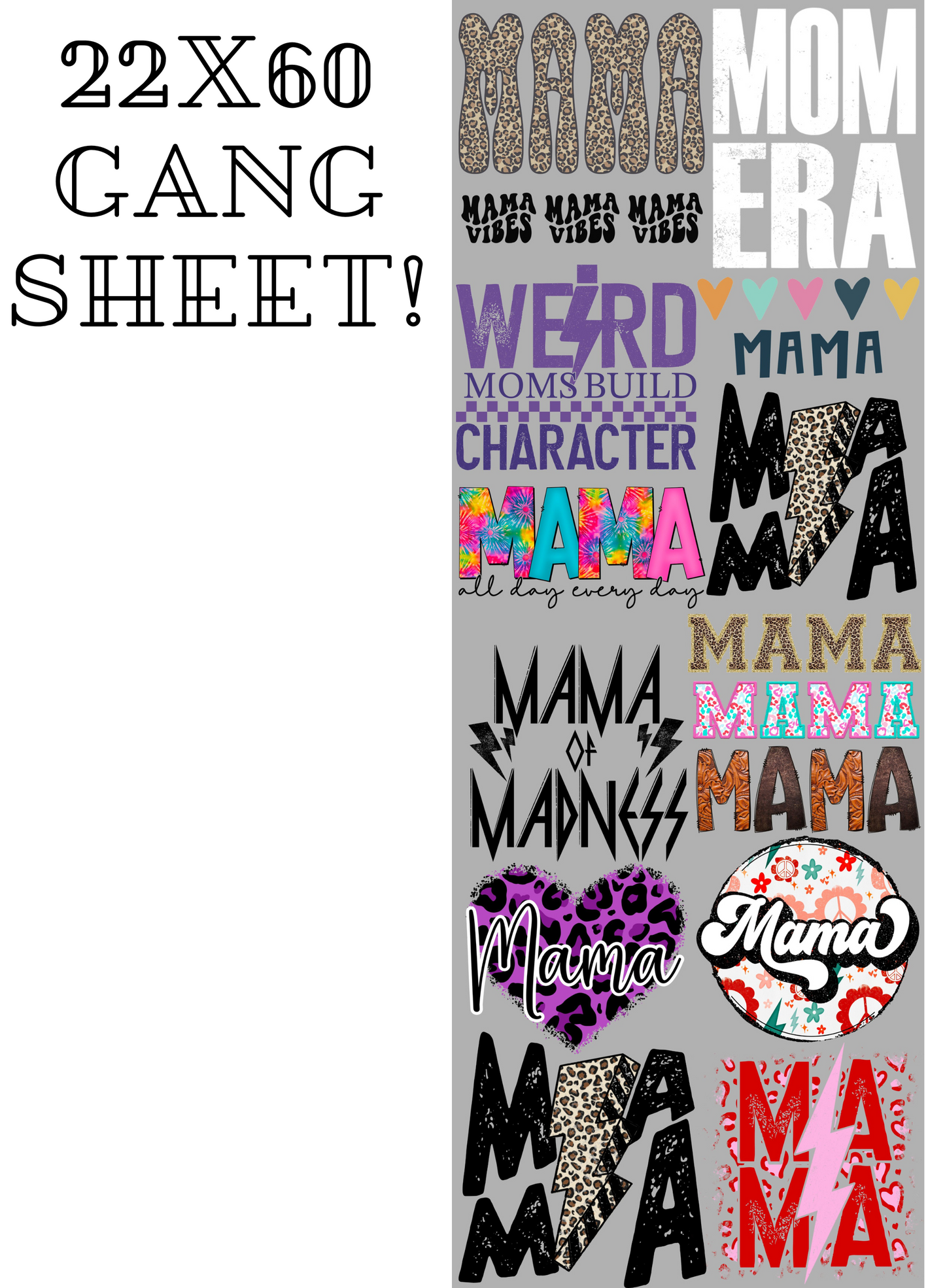 Premade Gang Sheet- Mom