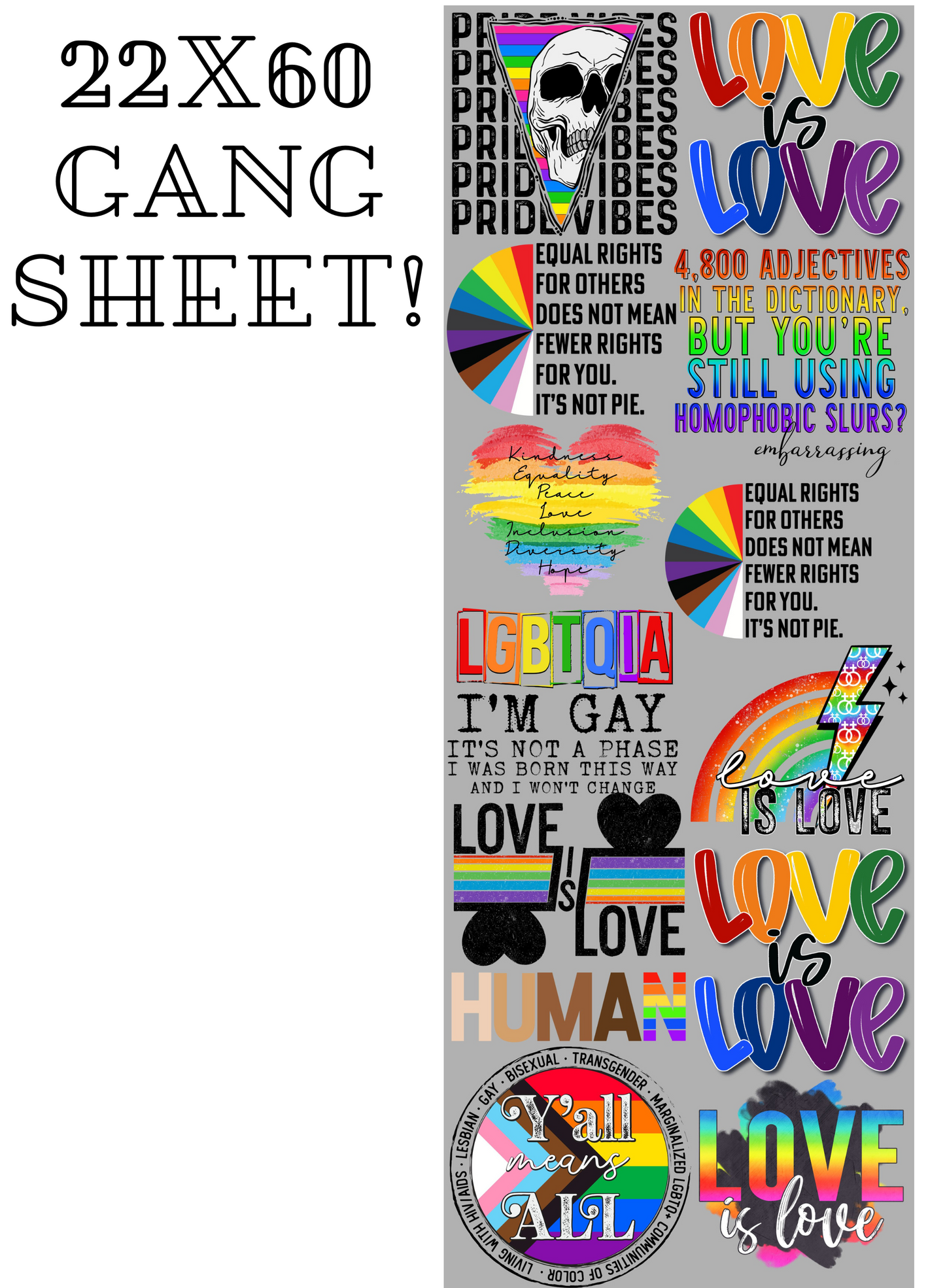 Premade Gang Sheet- Pride