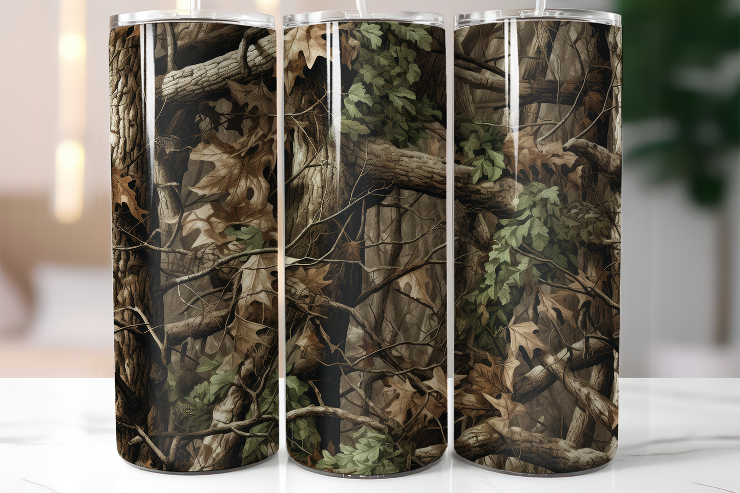 Camo 20oz Skinny Completed Tumbler